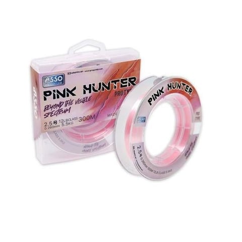 Asso Pink Hunter Surf FC COATED Visible Line 300mt 0.37 mm