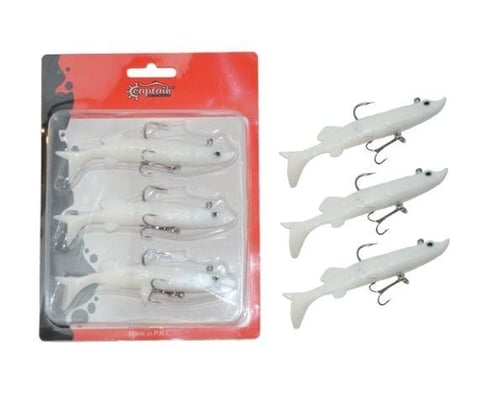 Captain 3067 Pluse Soft 12cm Turna Silikonu 3'lü Set Suni Yem