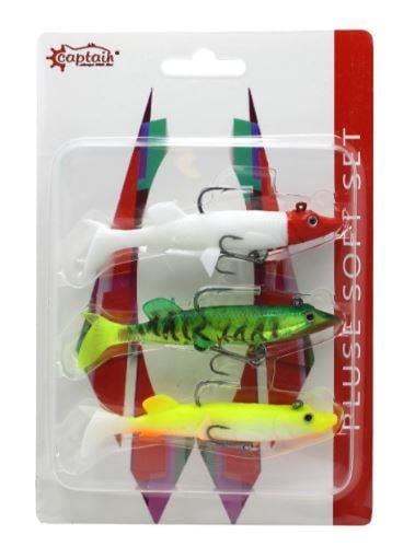 Captain 3068 Pluse Soft Turna Silikonu 3'lü Mix Set Suni Yem