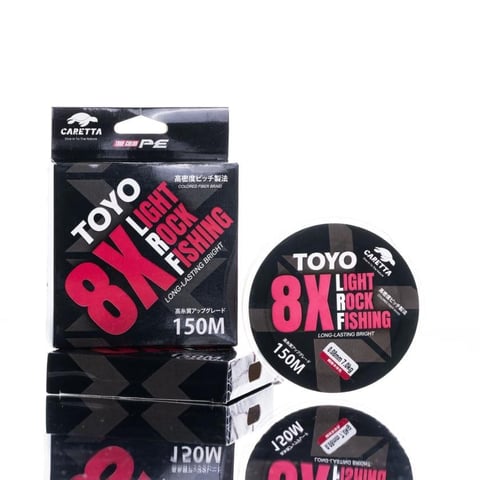 Caretta Toyo Red 8X Ligh Rock Fishing 150 mt İp Misina 0.08 mm