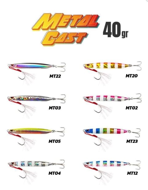 Fujin Metal Cast 40gr Shore Jig Metal Yem MT04
