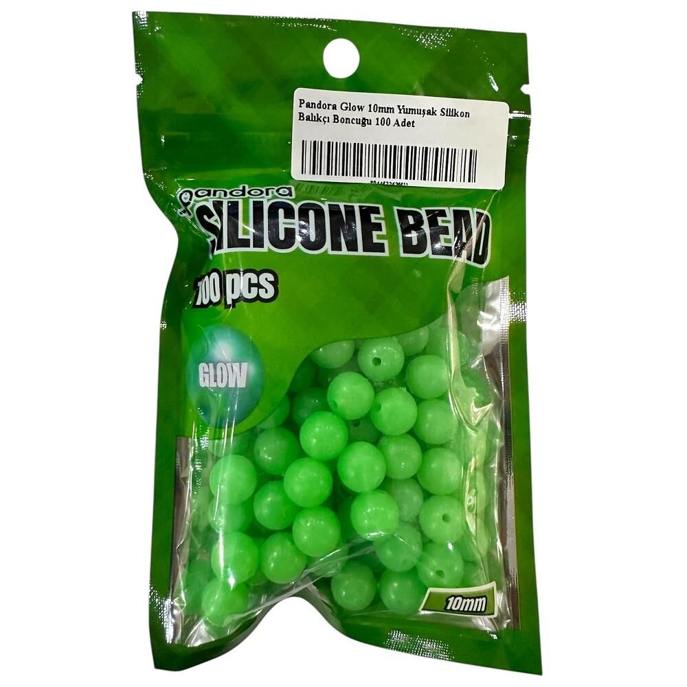 Pandora Glow 8mm Yumuşak Silikon Balıkçı Boncuğu 100 Adet