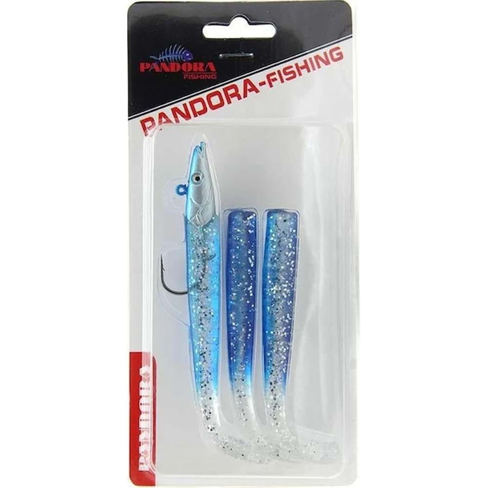 Pandora Sandel 100mm 14gr Silikon Sahte Balık Yem 