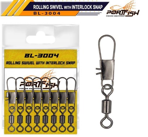 Portfish BL-3004 Bilyalı Fırdöndülü Klips No:1