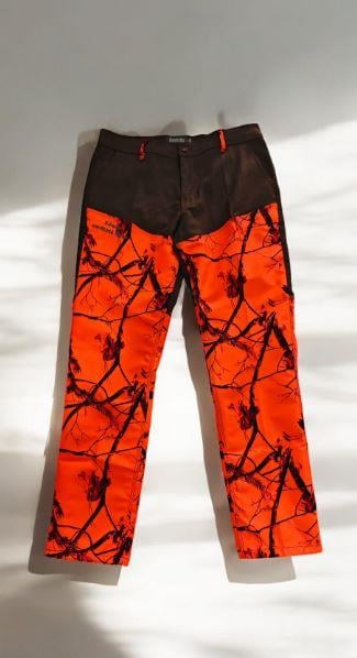 Spayko Turuncu Dal Desenli Çulluk Pantolon 40