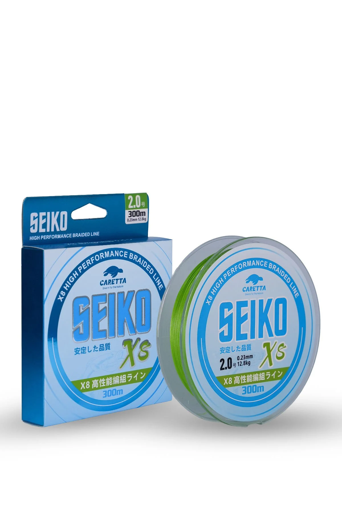 CARETTA SEIKO 8X 300 MT LIGHT GREEN İP MİSİNA 0.14